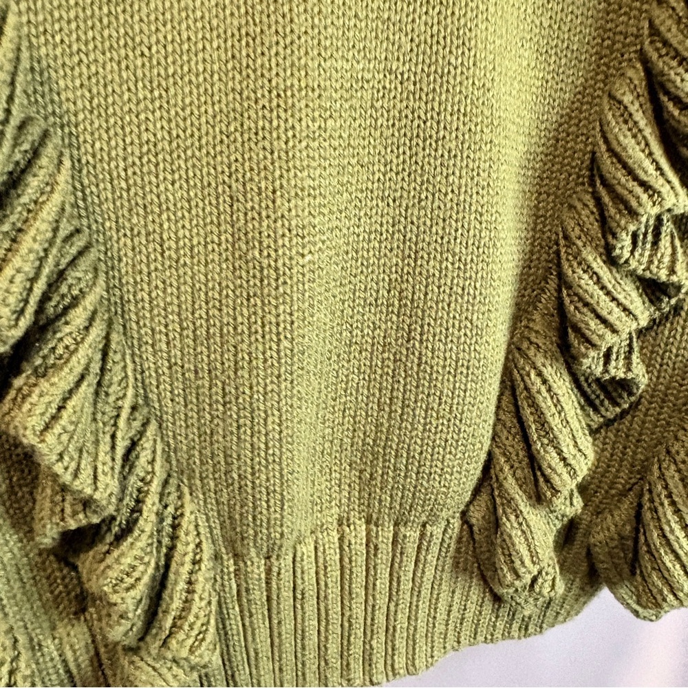 Forever 21 Green Ruffle Sweater - Picture 7 of 11